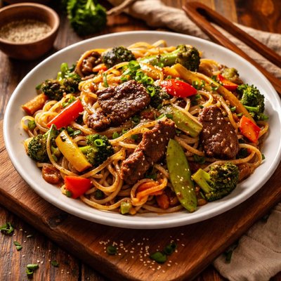Image of Beef Stir-Fry Noodles