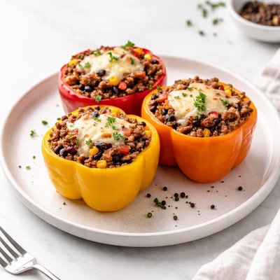 Image of Whole30 Beef Stuffed Peppers