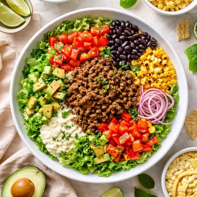 Image of Whole30 Beef Taco Salad