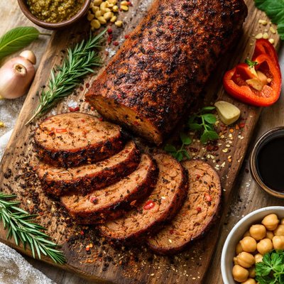 Image of Beefy Seitan Log