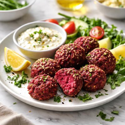 Image of Vegan Beetroot Falafel