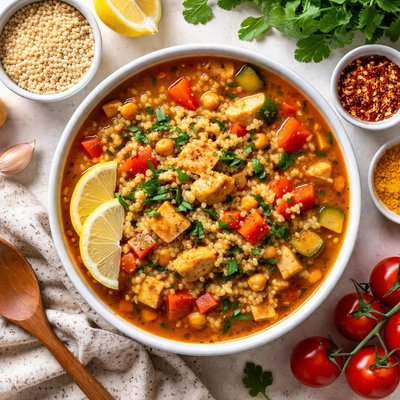 Image of Vegetarian Berkoukes Soup