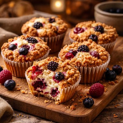 Image of Berry Cheesecake Muffins