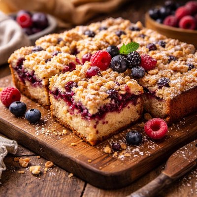 Image of Vegan Berry Crumb Cake