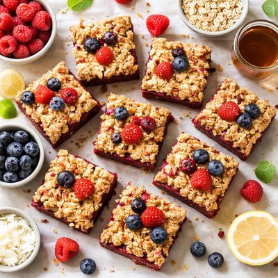 Image of Vegan Berry Crumble Bars