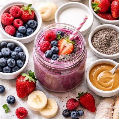 Image of Whole30 Berry Smoothie