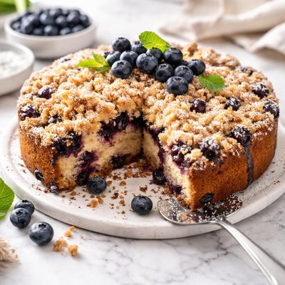Image of Best Blueberry Buckle Blueberry Crumb Cake