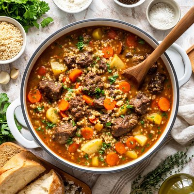 Image of Best Ever Beef Barley Soup