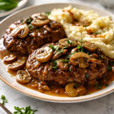 Image of Best Salisbury Steak with Mushroom Gravy