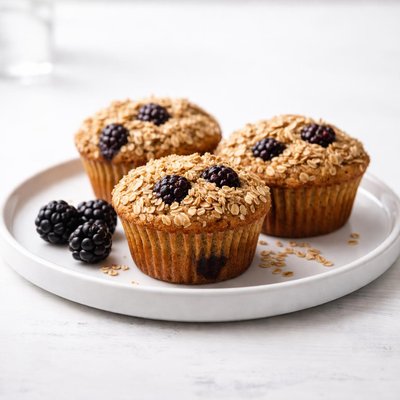 Image of Better for You Blackberry Muffins Whole Grain