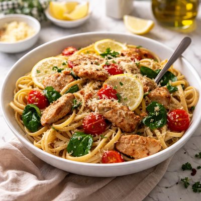 Image of Better Homes and Gardens Lemon Chicken Pasta Toss