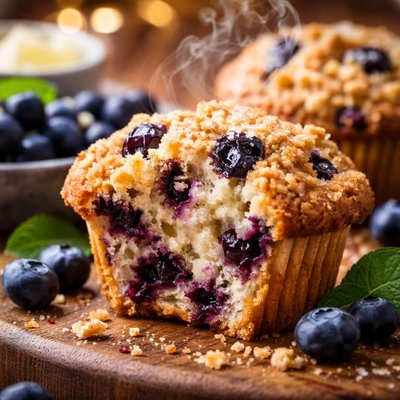 Image of Better Than Starbucks Blueberry Muffins
