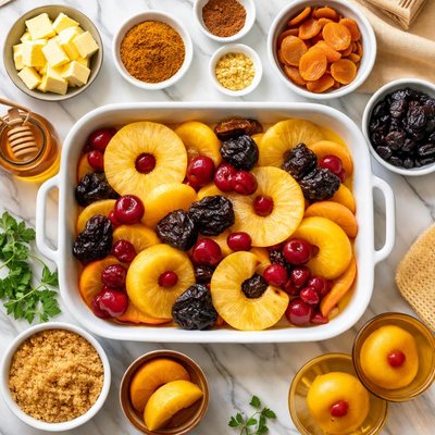 Image of Betty Crocker 1950s Curried Fruit Bake