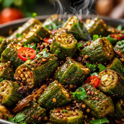 Image of Whole30 Bhindi Fry