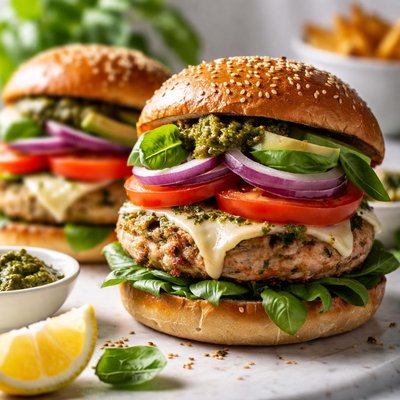 Image of Big Basil Turkey Burgers