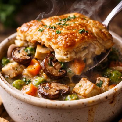 Image of Big Biscuit Mushroom and Tofu Pot Pie