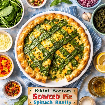Image of Bikini Bottom Seaweed Pie Spinach Really from Sponge Bob