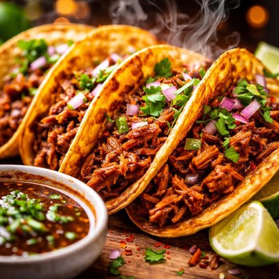 Image of Tacos de Birria sin lácteos.