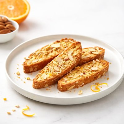 Image of Biscotti All Arancia E Mandorle Orange and Almond Biscotti