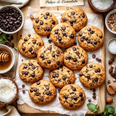 Image of Vegan Biscottini con Gocce di Cioccolato
