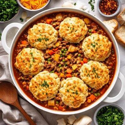 Image of Biscuit Topped Hamburger Stew