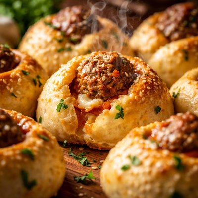Image of Biscuit Wrapped Meatballs