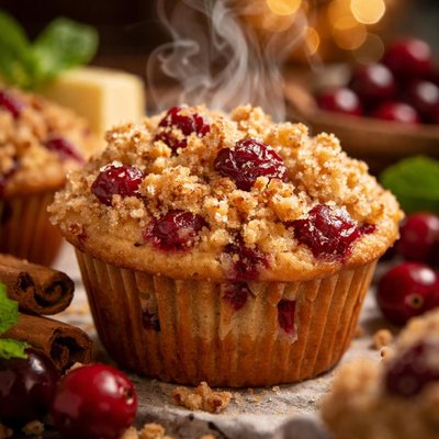 Image of Bisquick Cranberry Streusel Muffins