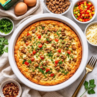 Image of Bisquick Sausage Breakfast Pie Lower Fat Version