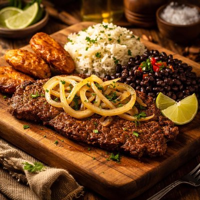 Image of Bistec De Palomilla Cuban Fried Steak