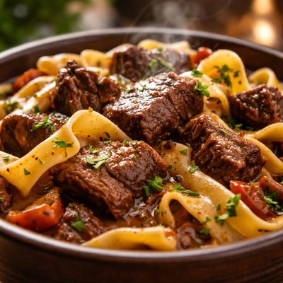 Image of Bistro Beef Noodles a La Slow Cooker