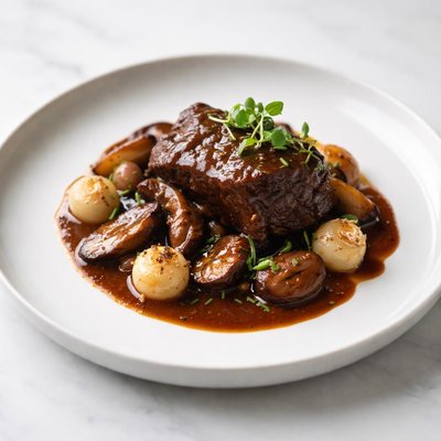 Image of Bistro Braised Beef with Shiitake and Pearl Onions