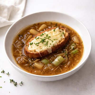 Image of Bistro Onion Soup with Leeks