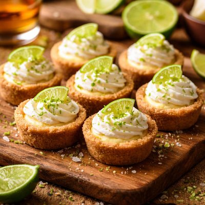 Image of Bite Sized Margarita Cheesecake Tarts
