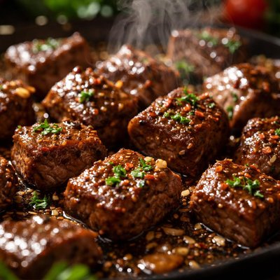 Image of Bite Sized Pepper Steaks