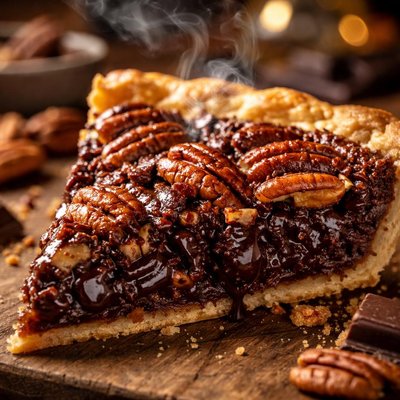 Image of Bittersweet Chocolate Pecan Pie