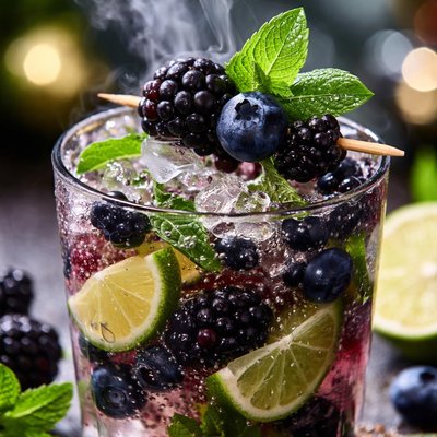 Image of Black and Blue Mojito