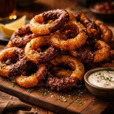 Image of Black and Tan Onion Rings