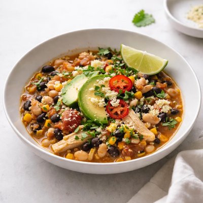 Image of Black and White Bean Chicken Chili