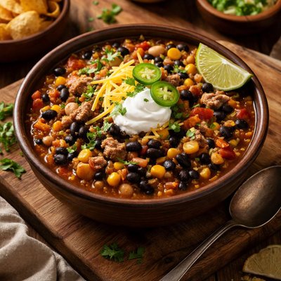 Image of Black and White Chili