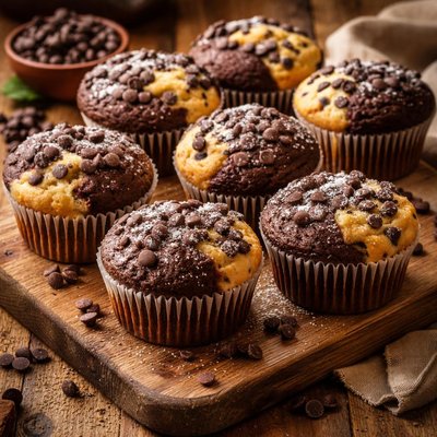 Image of Black and White Muffins