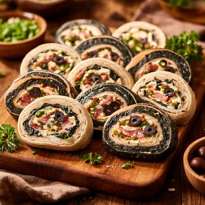 Image of Black and White Pinwheels Refrigerator