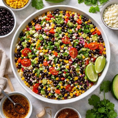 Image of Black Bean and Bulgar Salad