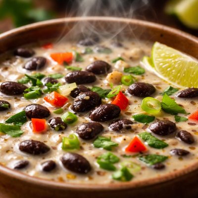 Image of Black Bean and Coconut Milk Soup