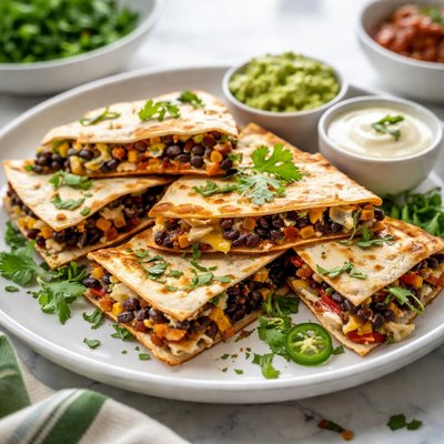 Image of Black Bean and Corn Quesadillas