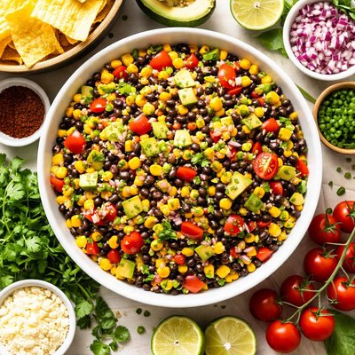 Image of Black Bean and Corn Salad Dip