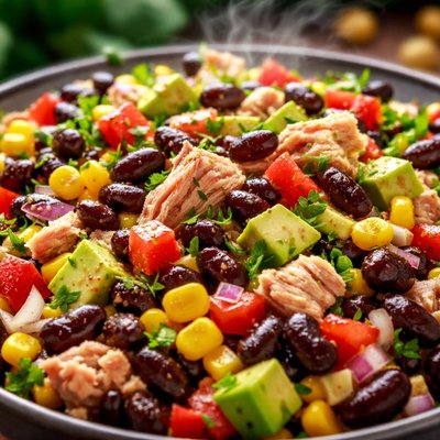 Image of Black Bean and Corn Tuna Salad