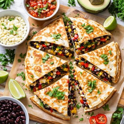 Image of Black Bean and Goat Cheese Quesadillas