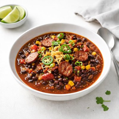 Image of Black Bean and Kielbasa Chili