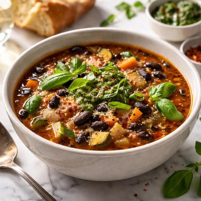 Image of Black Bean and Pistou Soup Kafka