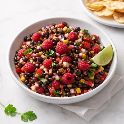 Image of Black Bean and Raspberry Salsa Dip